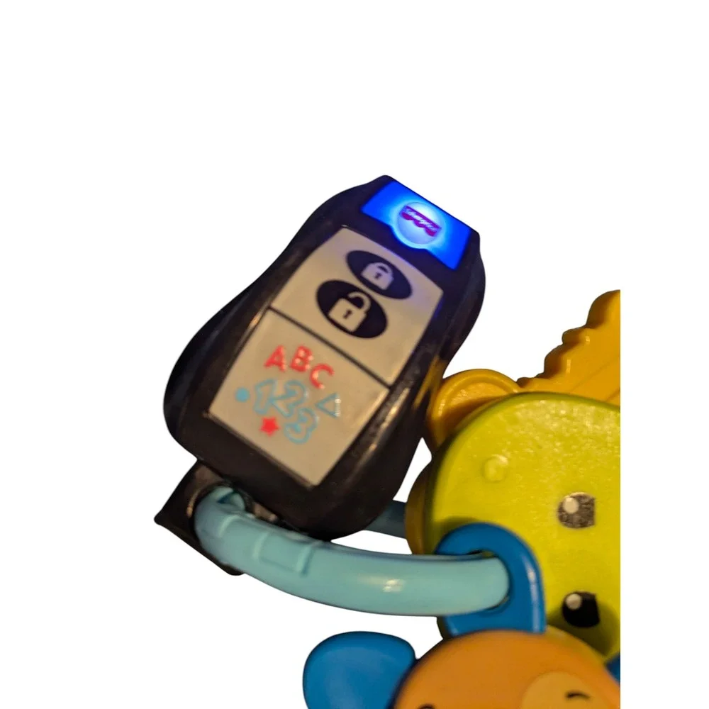 Fisher Price Keys Puppy Toy Lights‎ Sounds ABC 123 Car Keys Dog Teether